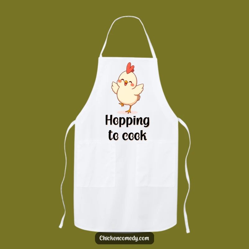 Funny Happy Chicken Hop Apron: Cook with Joy and Laughter