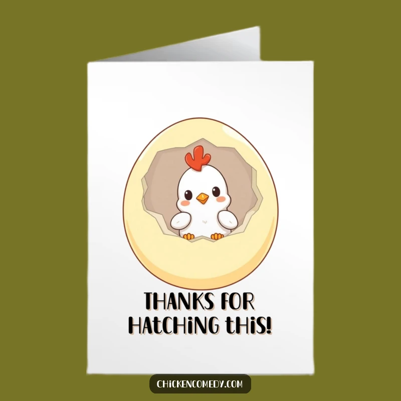 Free Printable Thank You Card: Curious Chicken Egg Appreciation - Downloadable Gratitude!