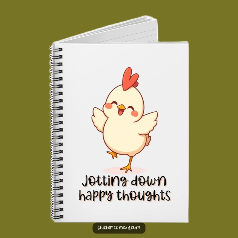 Funny Happy Chicken Hop Notebook: Jot Down Your Joys with this Hilarious Journal