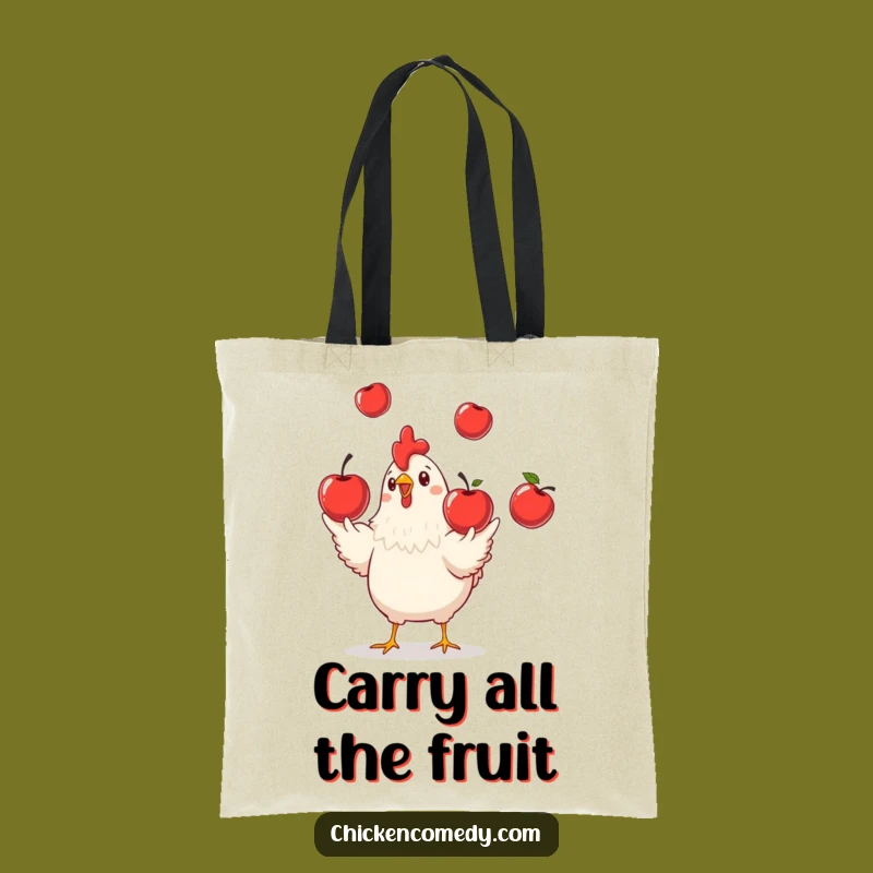 Funny Chicken Juggling Tote Bag: Chic and Playful Farm Accessory